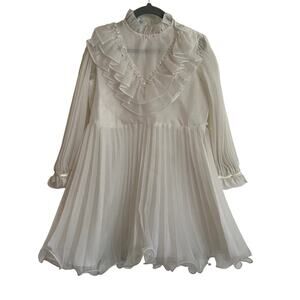 Vintage Merry Girl White Sheer Party Dress